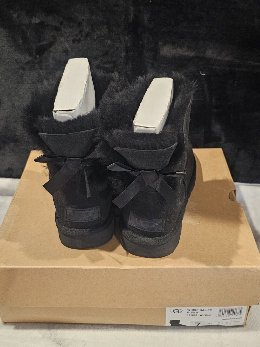 UGG Mini Bailey Bow II Short Boot - Black
